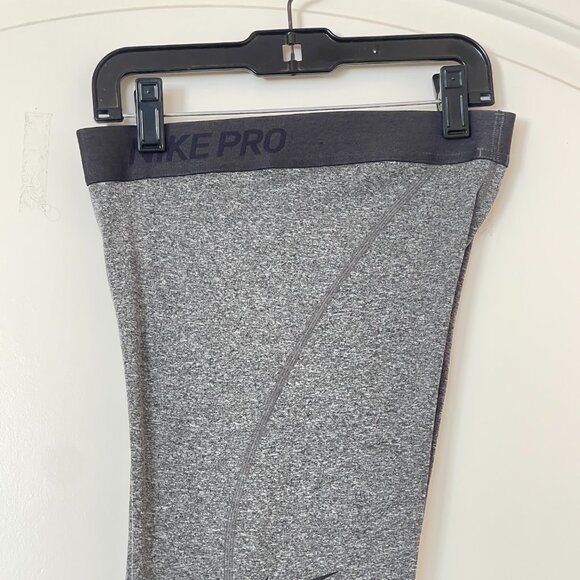 New Nike Small Pro Gray Leggings Dri-Fit - Picture 3 of 9